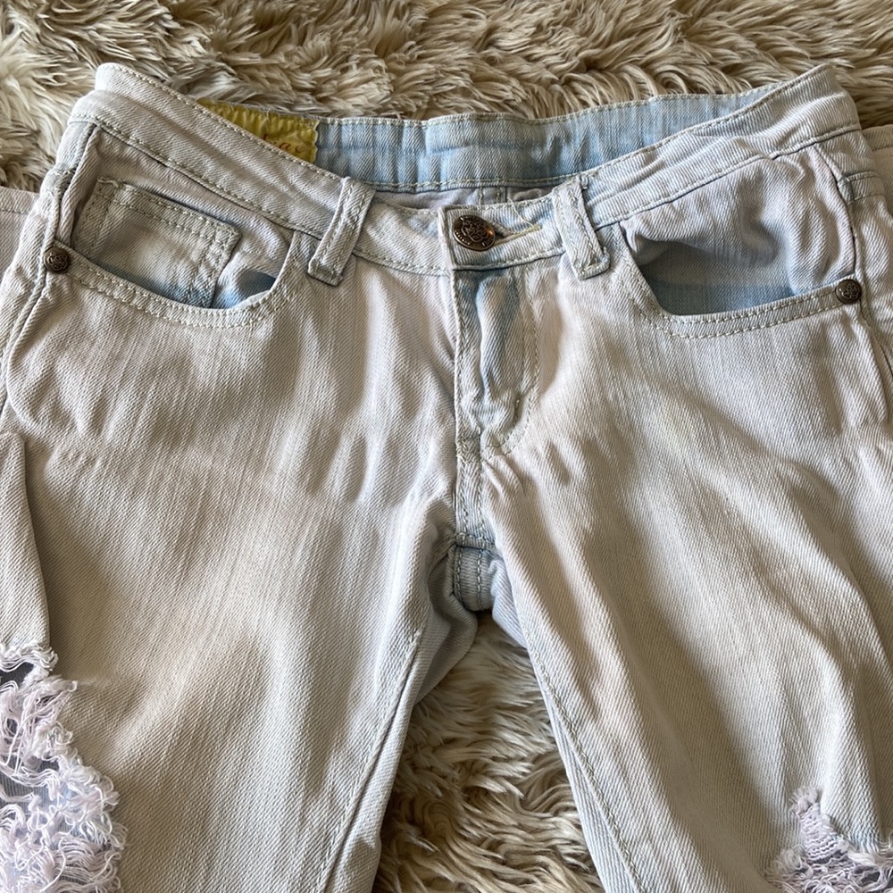 Machine Ripped Skinny Jeans - Picture 2 of 3